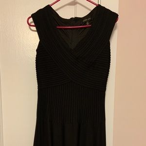 Tadashi Shoji A-line black flare dress